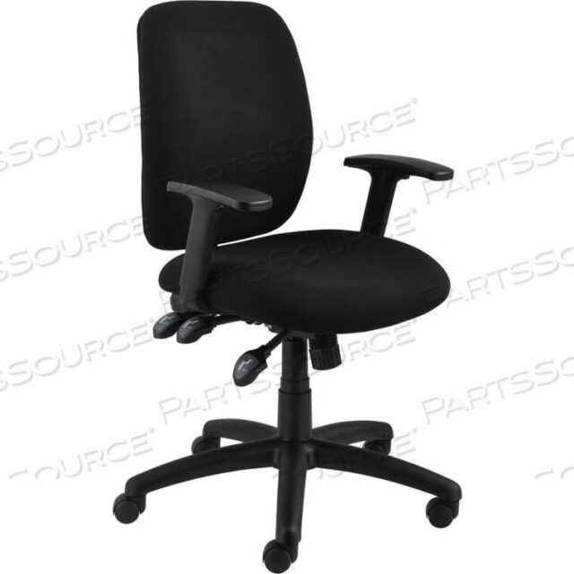 OEM#: 695619МНОГОФУНКЦИОНАЛЬНОЕ ТКАНЕВОЕ РАБОЧЕЕ КРЕСЛО INTERION - ЧЕРНОЕ от Global Seating Solutions LLC