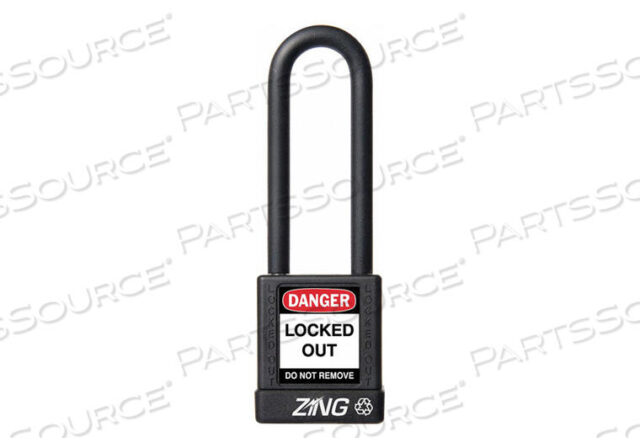OEM#: 7052D8959 БЛОКИРОВОЧНЫЙ НАВЕСНОЙ ЗАМОК KD ЧЕРНЫЙ 1-3/4 H от ZING Green Safety Products