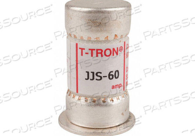 OEM#: JJS-60FUSE, КЛАСС T, БЫСТРОДЕЙСТВУЮЩИЙ, БЕЗ ИНДИКАЦИИ, 200 КА ПРИ 600 В ПЕРЕМЕННОГО ТОКА, 60A от Cooper Bussmann
