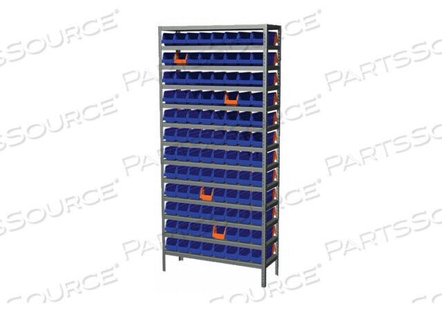 OEM#: AS127936442BBIN СТЕЛЛАЖ 79 H 96 ЯЩИКОВ СИНИЙ/ОРАНЖЕВЫЙ от Akro-Mils / Myers Industries, Inc.