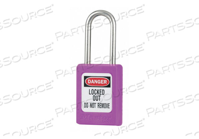 OEM#: S33PRPTHERMOPLASTIC ZENEX SNAP LOCK SAFETY PADLOCK, 1-3/8W X 1-1/2H PRP by Master Lock