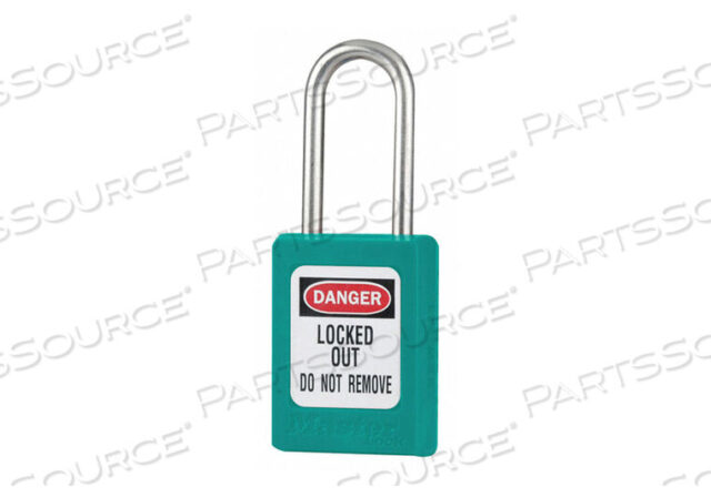 OEM#: S31TEALSAFETY НАВЕСНОЙ ЗАМОК, КОРОТКИЙ ZENEX, 3/16 КОРПУС X 1-1/2 ДУГА, TEAL от Master Lock