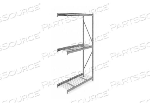 OEM#: 6940BULK RACK ADD-ON 120 H 60 W 24 D GRAY by Tennsco Corp.