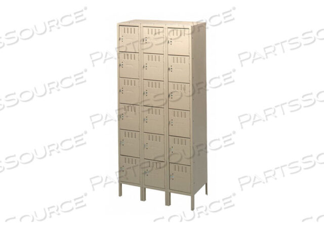 OEM#: BK6-121212-3 ЯЩИК ДЛЯ ВЕЩЕЙ SDBOX С ЖАЛЮЗИЯМИ, 3 ШИРИНЫ, 6 ЯРУСОВ, ПЕСОЧНЫЙ, от Tennsco Corp.