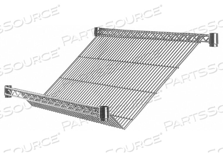 OEM#: 1848DNC-1PKSLANTED WIRE SHELF 48 W 18 D CHROME by Intermetro Industries (Emerson)