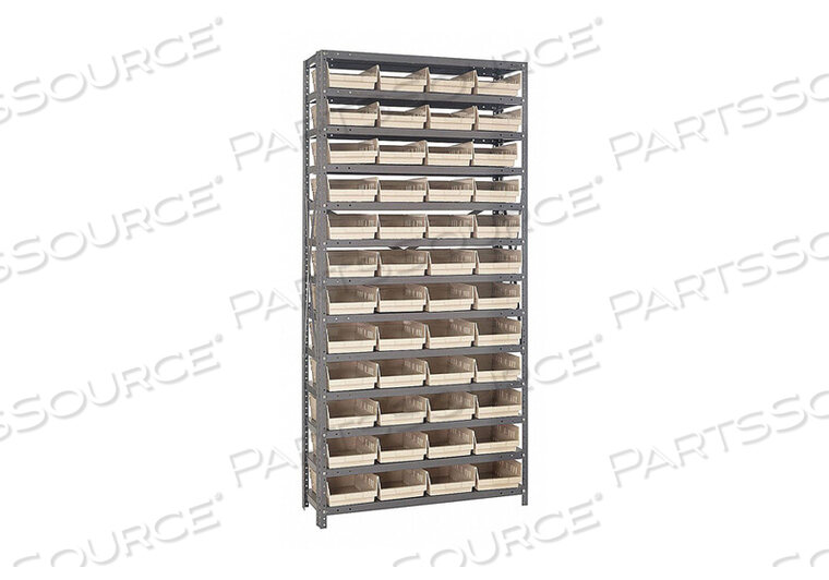 OEM#: 1275-107IVE1508 СТЕЛЛАЖ ДЛЯ ЯЩИКОВ ОБЩАЯ ВЫСОТА 75, 48 ЯЩИКОВ, ЦВЕТ СЛОНОВАЯ КОСТЬ от Quantum Storage Systems