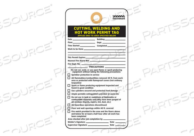 OEM#: Y604053PMT TAG 5-3/4 X 3 IN BK и YEL/WHT PK25 от Electromark