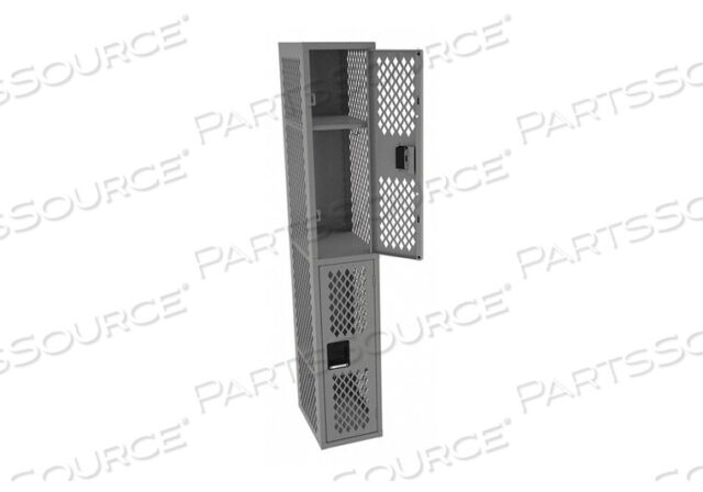 OEM#: VDL-121836-A MEDGRWRDRB LOCKR VENT 1 WIDE 2 TIER GRAY by Tennsco Corp.
