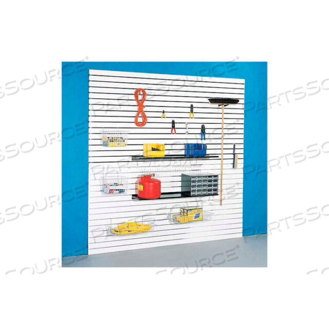 OEM#: 4HX8GRY-ALUM48H X 96W SLATWALL PANEL - СЕРЫЙ ЛАМИНАТ, С АЛЮМИНИЕВЫМИ ВСТАВКАМИ от Holland Panel Products