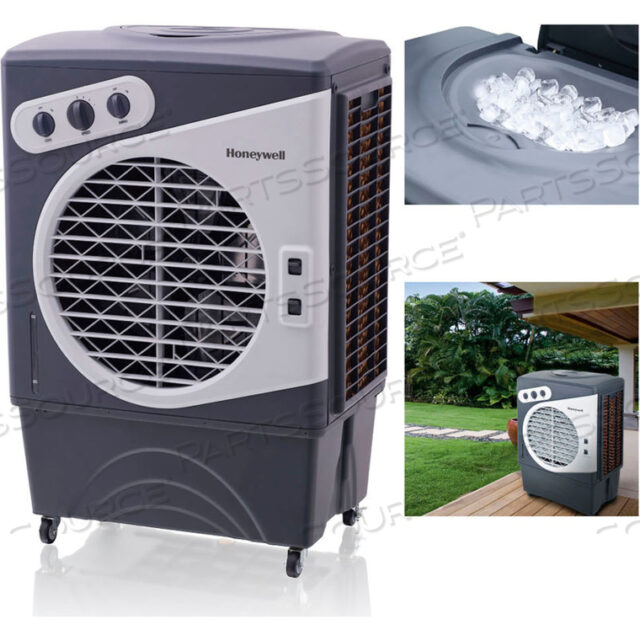 ИСПАРИТЕЛЬНЫЙ ВОЗДУХООХЛАДИТЕЛЬ HONEYWELL CO60PM, БАК 15,9 ГАЛЛОНОВ, БЕЛЫЙ/СЕРЫЙ