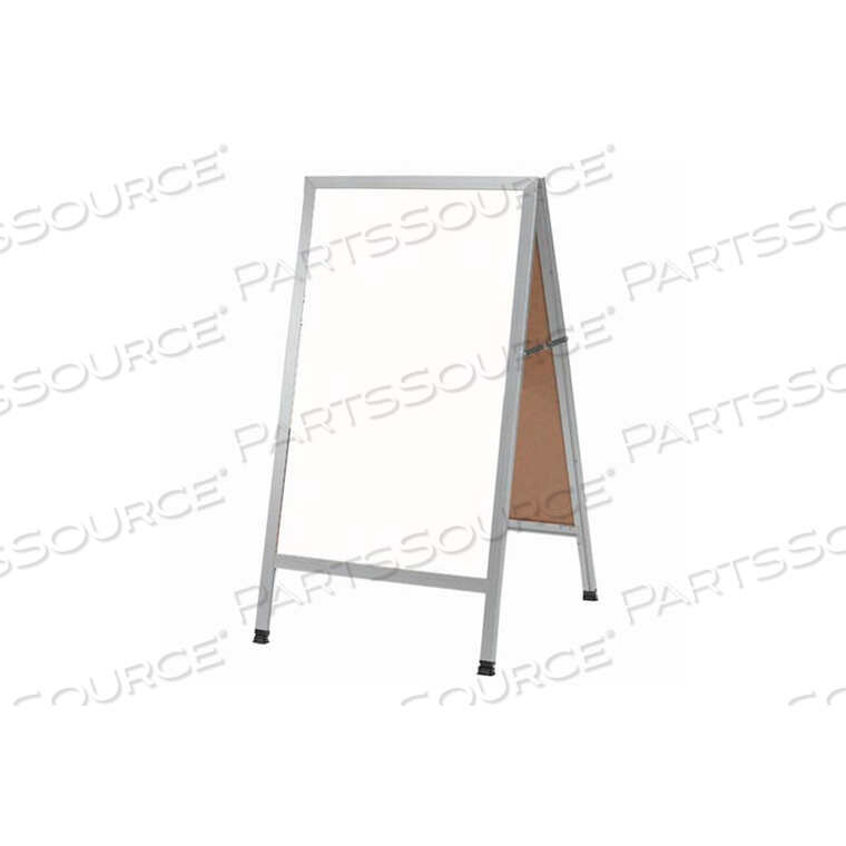 OEM#: AA-5АЛЮМИНИЕВАЯ А-ОБРАЗНАЯ ТРОТУАРНАЯ МАРКЕРНАЯ ДОСКА БЕЛАЯ - 24 Ш x 42 В от Aarco Products