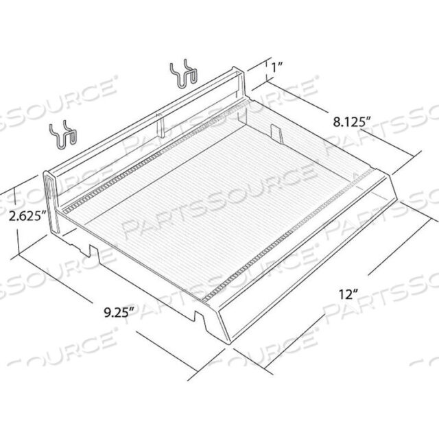 OEM#: 225830-CLRSLATWALL КОСМЕТИЧЕСКИЙ ПОДНОС, 12 Ш x 9-1/4 Д x 2-5/8 В от Azar International