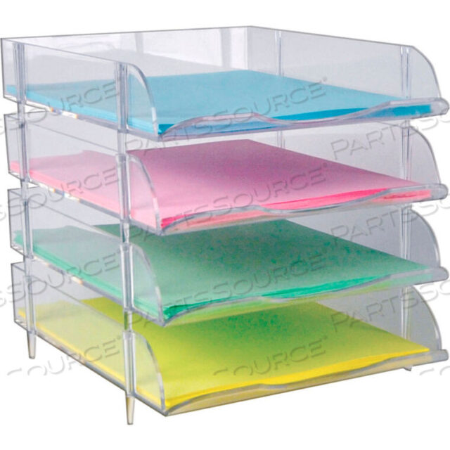 OEM#: 255010STACKABLE LETTER TRAYS, 3-5/8W X 1-1/2D X 2H by Azar International