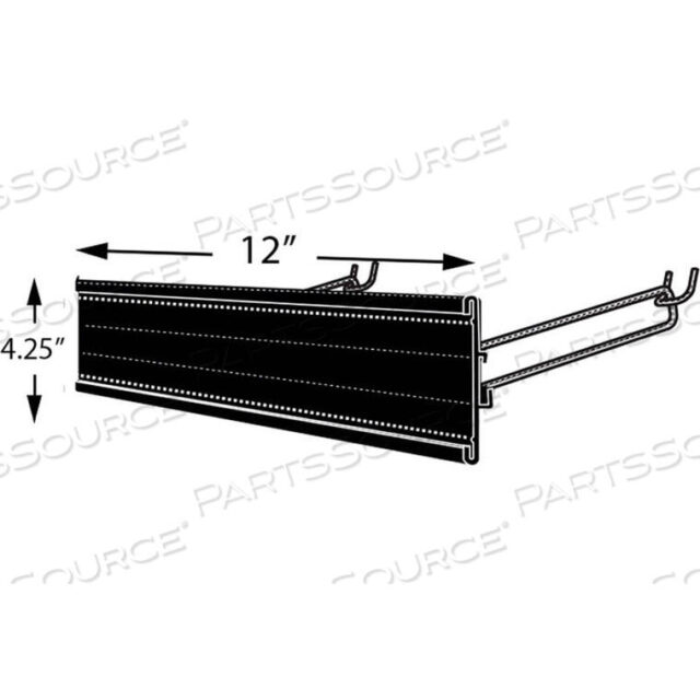 OEM#: 600412-BLKC CHANNEL, 12W X 1/4D X 4H by Azar International