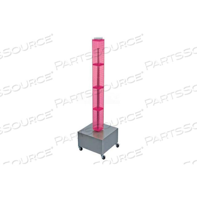 OEM#: 700224-PNK48 ДИСПЛЕИ PEGBOARD ДЛЯ ПЕРЕДВИЖНОГО ПОЛУ, 4-СТОРОННИЕ, РОЗОВЫЕ ПРОЗРАЧНЫЕ, 1 ШТ. от Azar International