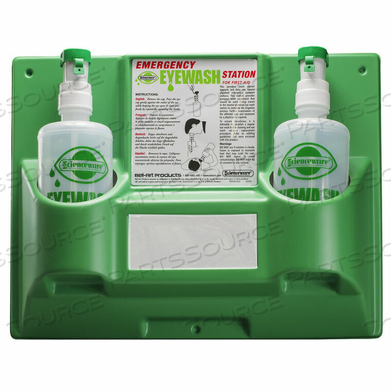 OEM#: 248680000АВАРИЙНАЯ СТАНЦИЯ ДЛЯ ПРОМЫВКИ ГЛАЗ С 2 ПУСТЫМИ БУТЫЛКАМИ, 1000 МЛ, 64 УНЦИИ. от Bel-Art Products