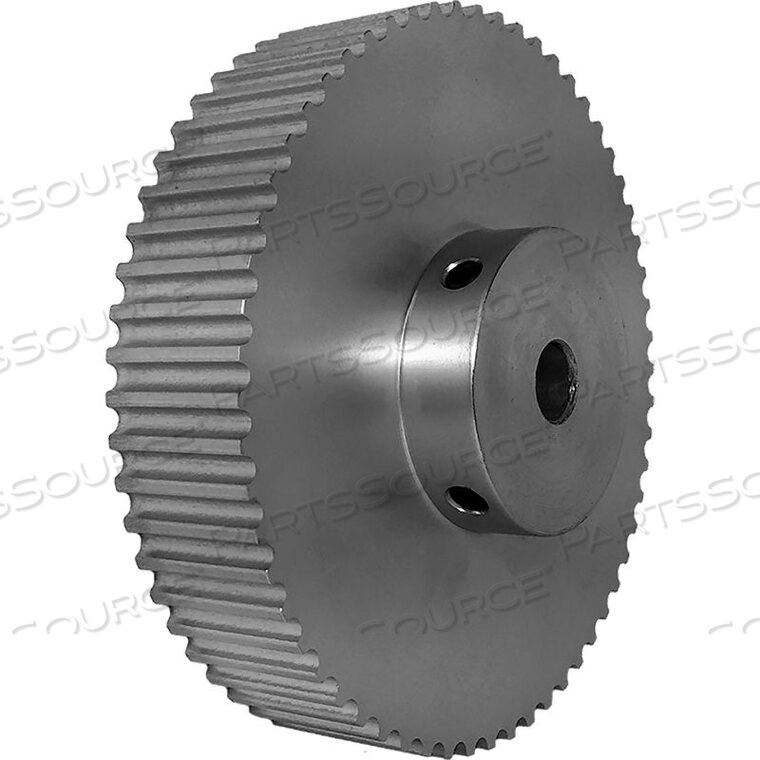 OEM#: 60-5P15-6A5POWERHOUSE ALUMINUM / CLEAR ANODIZED 60 TOOTH 3.76 PITCH FINISHED BORE PULLEY by B&B Manufacturing