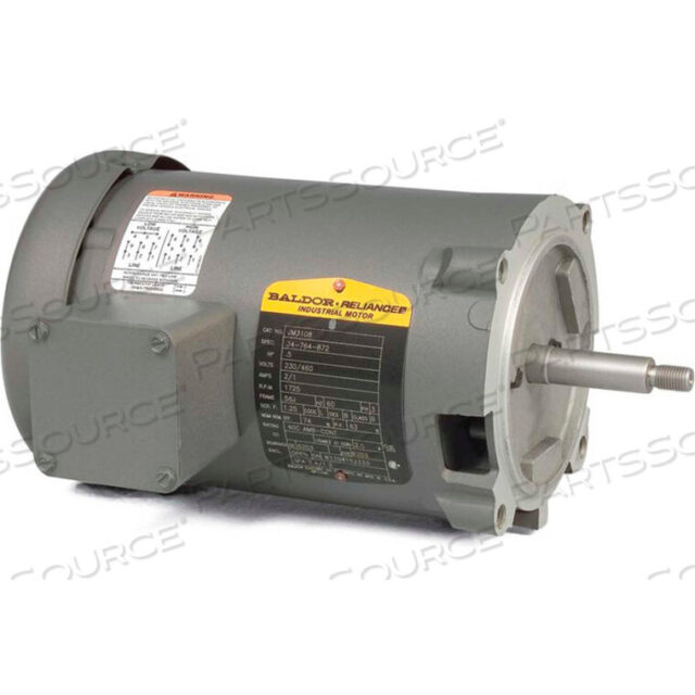 OEM#: JM3115MOTOR, 1 л.с., 3450 об./мин., 3 фазы, 60 Гц, 56J, 3420M, ОТКРЫТЫЙ, F1, N от BALDOR