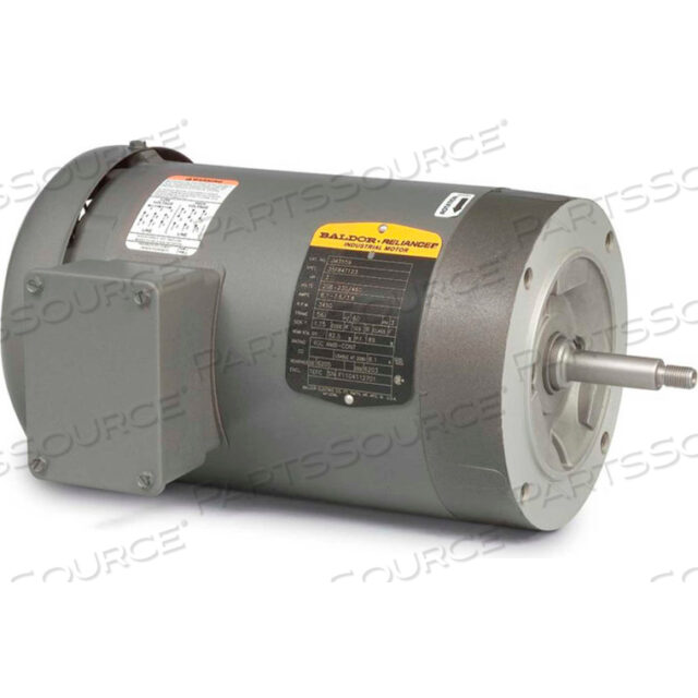 OEM#: JM3460MOTOR, .5HP, 3450RPM, 3PH, 60HZ, 56J, 3413M, TEFC, F1 by BALDOR