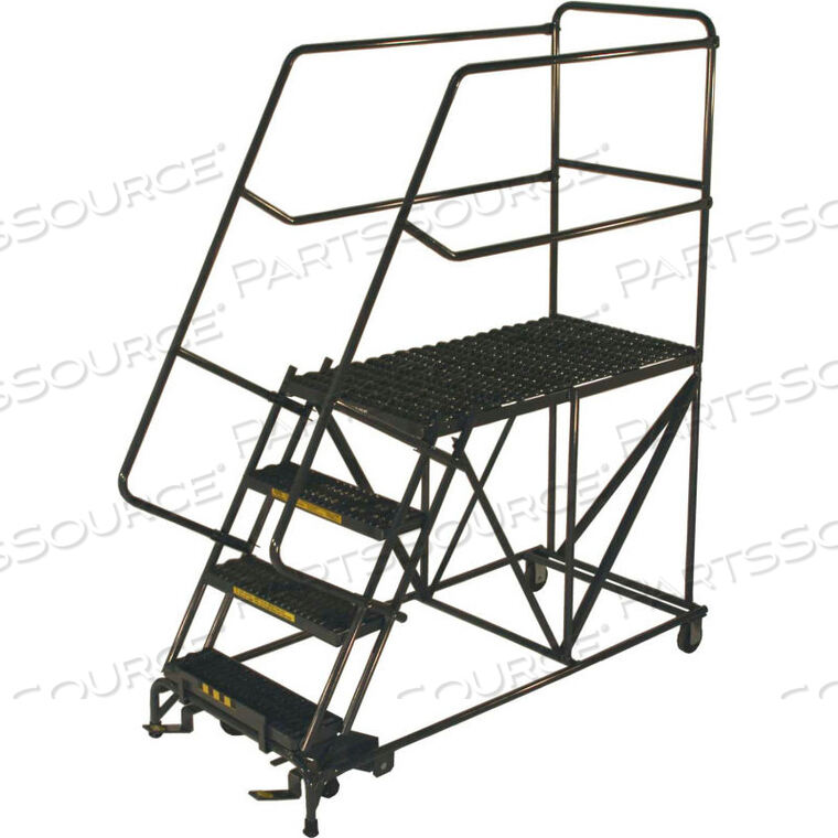 OEM#: SW SEP5-36365 STEP STAIRWAY SLOPE WORK PLATFORM W/ HANDRAILS - 36 X 36 PLATFORM by Ballymore