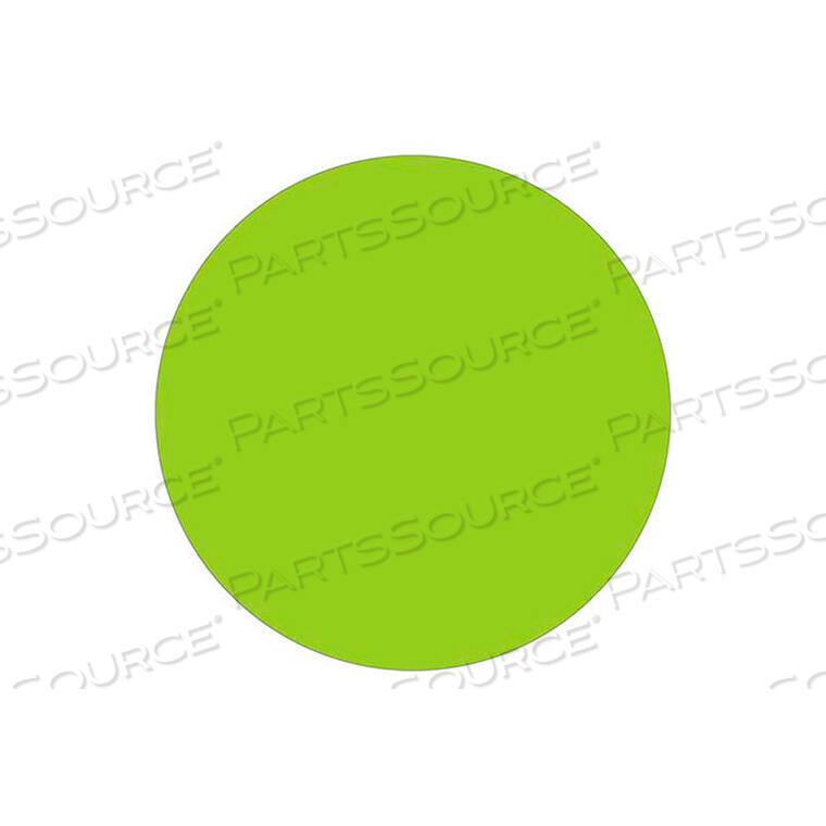 OEM#: DL1388FG3/4 КРУГА СЪЕМНЫЕ ЭТИКЕТКИ ФЛУОРЕСЦЕНТНЫЕ ЗЕЛЕНЫЕ 500 В РУЛОНЕ от Box Packaging Inc