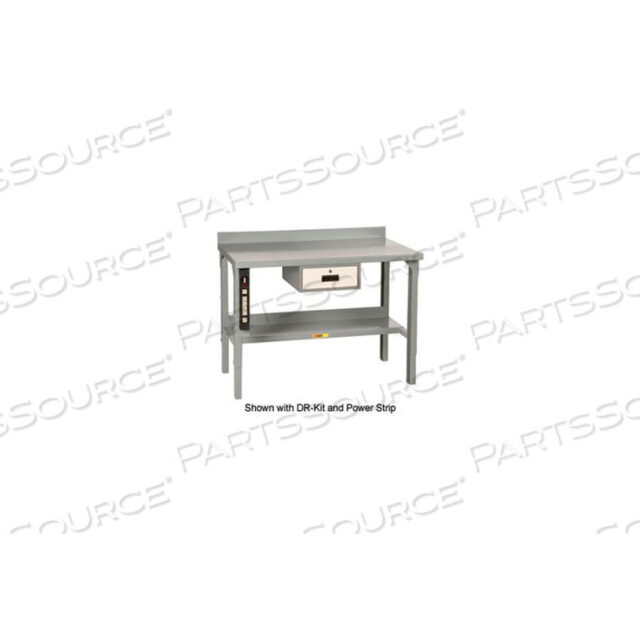 OEM#: WB-2872СВАРНОЙ СТАЛЬНОЙ ВЕРСТАК - СТАЛЬНАЯ ВЕРХНЯЯ СТОЛБИЩА, ЗАДНИЙ ОГРАНИЧИТЕЛЬ И ПОЛКА - 72 Ш X 28 Г X 39 В от Little Giant