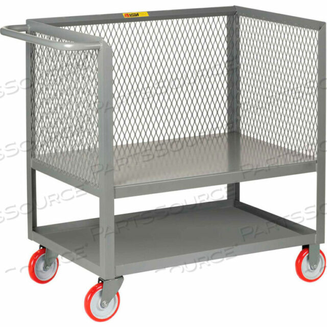 OEM#: 2RP3X-1832-5PYRAISED PLATFORM BOX TRUCKS С НИЖНЕЙ ПОЛКОЙ, 3 СЕТЧАТЫХ БОКОВИНЫ 18X32, ПОЛИМЕРНЫЕ КОЛЕСА от Little Giant