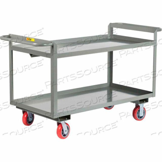 OEM#: GL-2448-6PY-2HДВОЙНАЯ РУЧКА, УСИЛЕННАЯ ТЕЛЕЖКА С ПОЛКОЙ, 2 КРОМКИ, Г/П 3600 ФУНТОВ, 24X48X30, ПОЛИМЕРНЫЕ КОЛЕСА от Little Giant