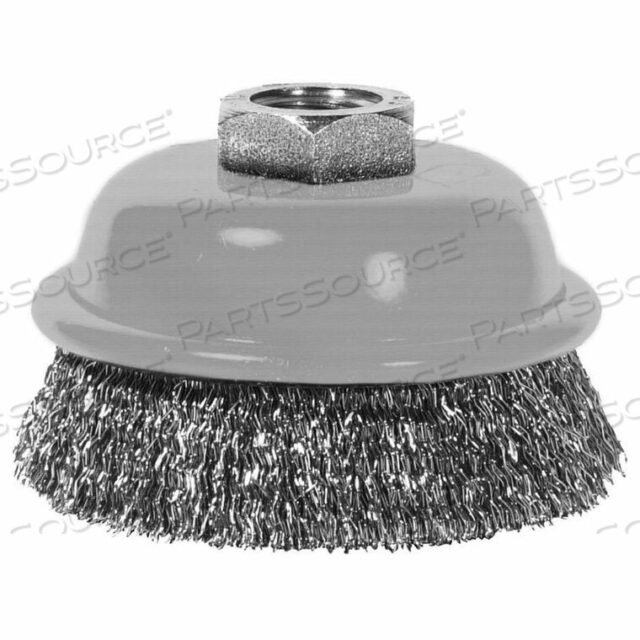 OEM#: 76047ANGLE GRINDER CUP BRUSH 4 DIA. CRIMPED STEEL 0.0118 by Century Drill And Tool