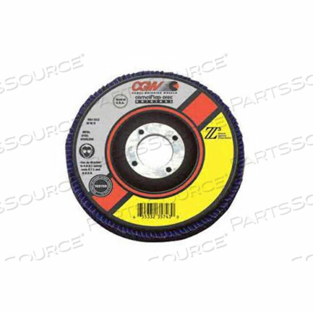 OEM#: 54011 АБРАЗИВНЫЙ ЛЕПЕСТКОВЫЙ ДИСК 4-1/2 X 5/8 - 11 36 ЗЕРНИСТОСТЬ ЦИРКОНИЯ от CGW Abrasives