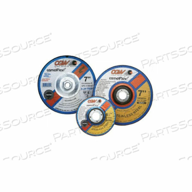 OEM#: 3564335643 Круг CGW T27 с утопленным центром, 7 X 1/4 X 5/8-11, сталь A24-N-BF, быстрая резка, 10 шт. в коробке от CGW Abrasives