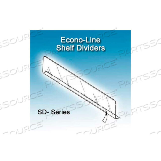 OEM#: SD-3012ECONO-LINE SHELF DIVIDERS, 3H, 11-9/16 DEPTH by Clip Strip Corp.