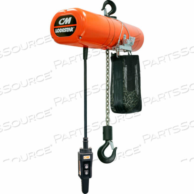 OEM#: 4233NHLODESTAR 2 ТОННЫ, ЭЛЕКТРИЧЕСКАЯ ЦЕПНАЯ ТАЛЬ С КОНТЕЙНЕРОМ ДЛЯ ЦЕПИ, 20 ПОДЪЕМОВ, 16 ФУТОВ В МИНИМУМ, 115 В от Columbus McKinnon