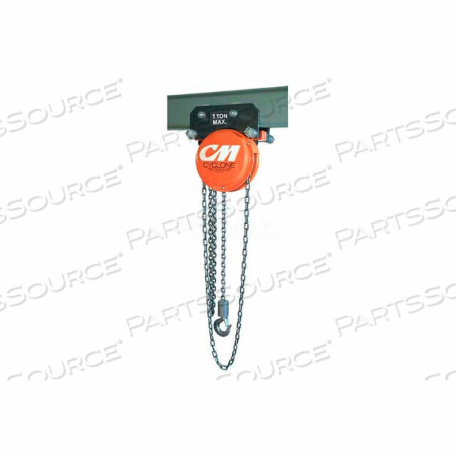 OEM#: 4542CYCLONE РУЧНАЯ ЦЕПНАЯ ТАЛЬ НА РЕДУКТОРНОЙ ТЕЛЕЖКЕ, 1/2 ТОННЫ, ПОДЪЕМ 10 ФУТОВ от Columbus McKinnon