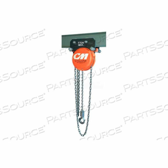 OEM#: 4545CYCLONE РУЧНАЯ ЦЕПНАЯ ТАЛЬ НА РЕДУКТОРНОЙ ТЕЛЕЖКЕ, 1-1/2 ТОННЫ, ПОДЪЕМ 10 ФУТОВ от Columbus McKinnon