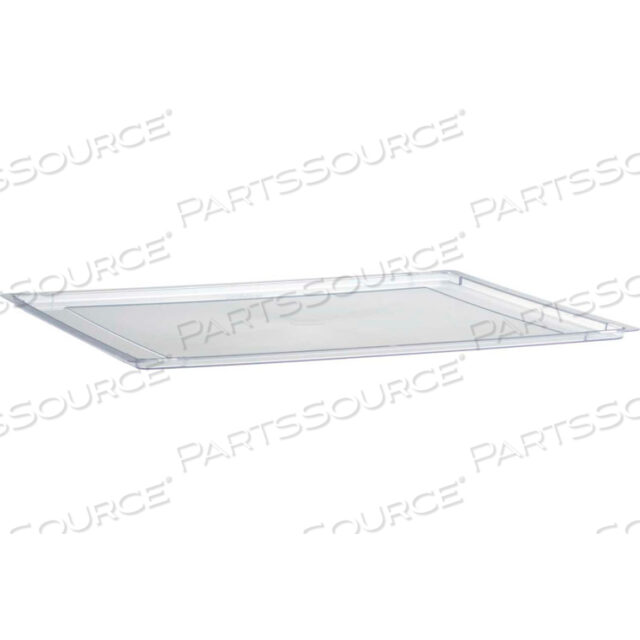 EXTRA WIDE STORAGE TOTE LID - 16-3/4L X 18-1/2W X 3/8H CLEAR