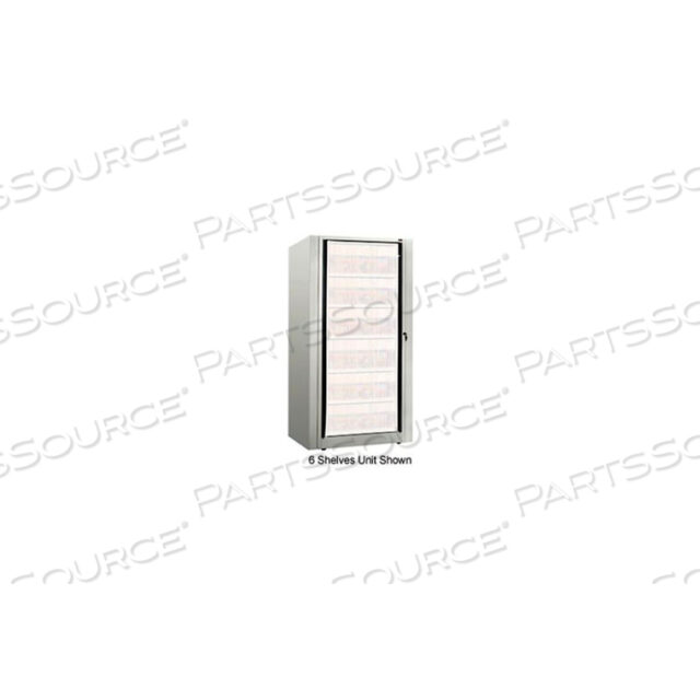 OEM#: XSLT-S8E-T47КОМПОНЕНТЫ ПОВОРОТНОГО КАРТОЧНОГО ШКАФА, БАЗОВЫЙ НАЧАЛЬНЫЙ БЛОК, LETTER, 8-ВЫСОКИЙ, СВЕТЛО-СЕРЫЙ от Datum Filing