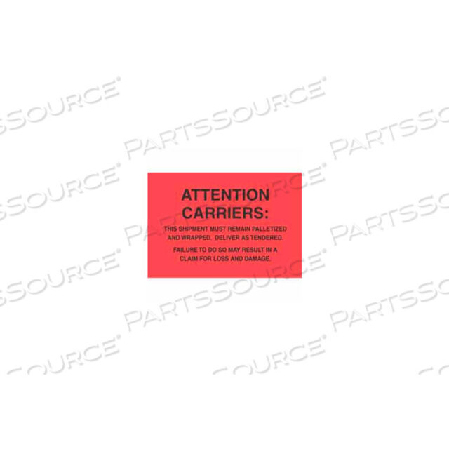 OEM#: DL3181ATTN.CARRIERS 4 X 6 - ФЛУОРЕСЦЕНТНЫЙ КРАСНЫЙ / ЧЕРНЫЙ от Decker Tape Products