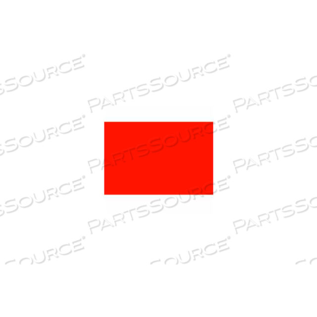 OEM#: DL6311-FR2-3/4 X 4 FLUORESCENT RED RECTANGLE by Decker Tape Products