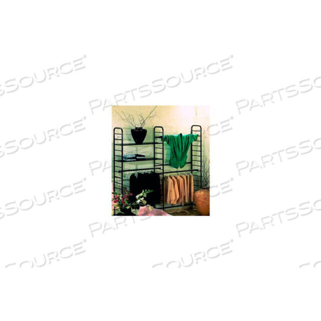 OEM#: A305/B96 Ш X 16Г X 88В ЧЕРНЫЙ ДВУХСТЕНЧАТЫЙ ВЫСОКИЙ СТЕЛЛАЖ от Econoco