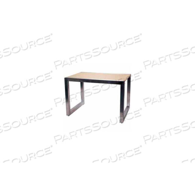OEM#: T501FRSCLARGE ВИТРИННЫЙ СТОЛ - ТОЛЬКО РАМА - САТИНОВЫЙ ХРОМ от Econoco