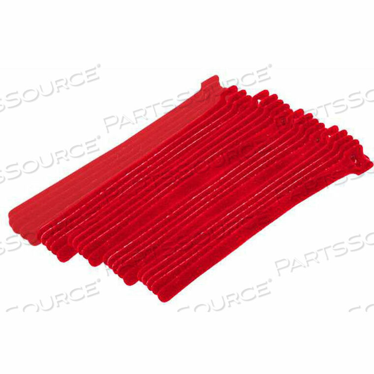 OEM#: 900-098-RDCABLE TIE, КРЮЧКОВАЯ ЛЕНТА, 8L X 1/2W, КРАСНАЯ, 25/PK от Eclipse Enterprises, Inc.
