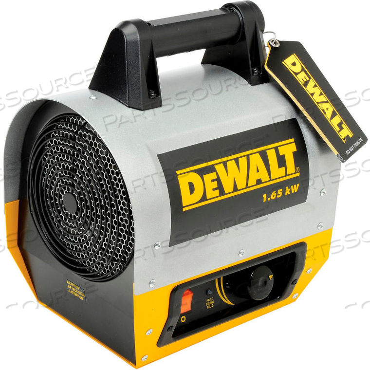 OEM#: DXH165DEWALT ПОРТАТИВНЫЙ ЭЛЕКТРИЧЕСКИЙ НАГРЕВАТЕЛЬ С ПРИНУДИТЕЛЬНОЙ ПОДАЧЕЙ ВОЗДУХА, 1650 ВТ от Enerco