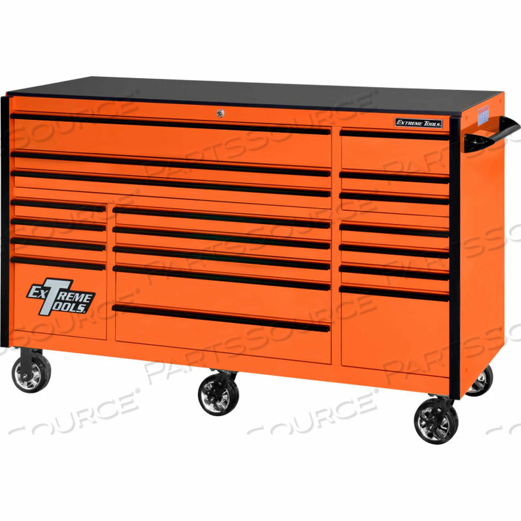 OEM#: RX723019RCORBK-25072 19 ЯЩИКОВ ОРАНЖЕВЫЙ ТОРМОЗНОЙ БАНК РОЛИКОВАЯ КАБИНА. ЧЕРНЫЙ ТЯГА от Extreme Tools Inc.