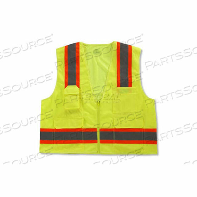OEM#: 240778248Z ДВУХЦВЕТНЫЙ ЖИЛЕТ SURVEYORS КЛАССА 2 - ЛАЙМ от Ergodyne