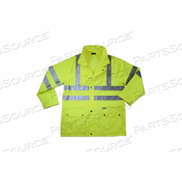 OEM#: 243268365 КУРТКА-ДОЖДЕВИК КЛАССА 3, ЛАЙМ, 2XL от Ergodyne