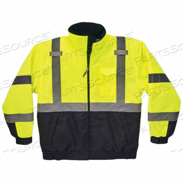 OEM#: 25623GLOWEAR 8377 TYPE R CLASS 3 СТЕГАНАЯ КУРТКА-БОМБЕР, ЛАЙМ, M от Ergodyne