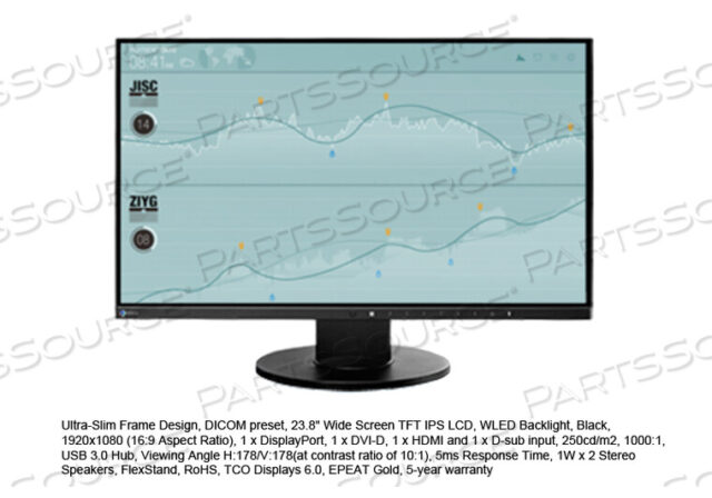 OEM#: EV2450FX-BKЖК-МОНИТОР, TFT, IPS-ПАНЕЛЬ, СООТНОШЕНИЕ СТОРОН 16:9, КОНТРАСТНОСТЬ 1000:1, РАЗМЕР ВИДИМОГО ИЗОБРАЖЕНИЯ 23,8 ДЮЙМА, ГОРИЗОНТАЛЬНАЯ РАЗВЕРТКА ОТ 31 ДО 68 КГЦ, ВЕРТИКАЛЬНАЯ РАЗВЕРТКА ОТ 59 ДО 61 ГЦ, ОПЕРАЦИЯ от Eizo Inc.