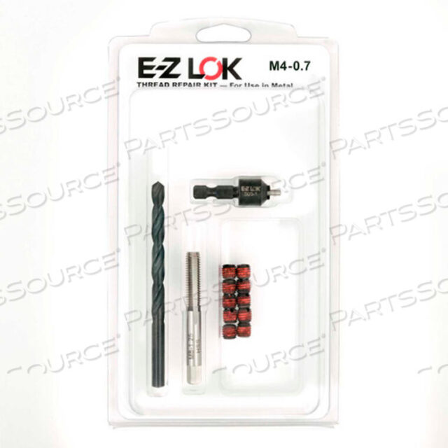 OEM#: EZ-450-4THREAD РЕМОНТНЫЙ КОМПЛЕКТ ДЛЯ МЕТАЛЛА - СТАНДАРТНАЯ СТЕНА - M4-0.7 X M8-1.25 от E-Z Lok