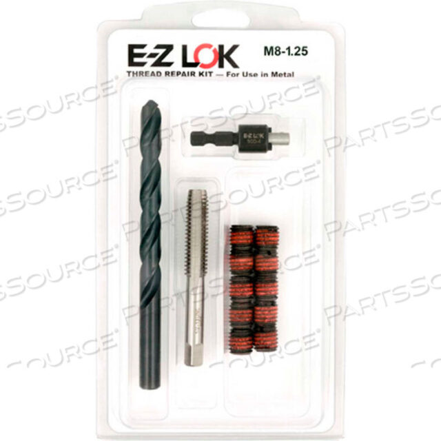 OEM#: EZ-450-8НАБОР ДЛЯ РЕМОНТА РЕЗЬБЫ ДЛЯ МЕТАЛЛА - СТАНДАРТНАЯ СТЕНА - M8-1.25 X M12-1.75 от E-Z Lok